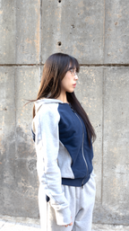 Jin 00A Hoodie Maverick Blue/Cloud Grey