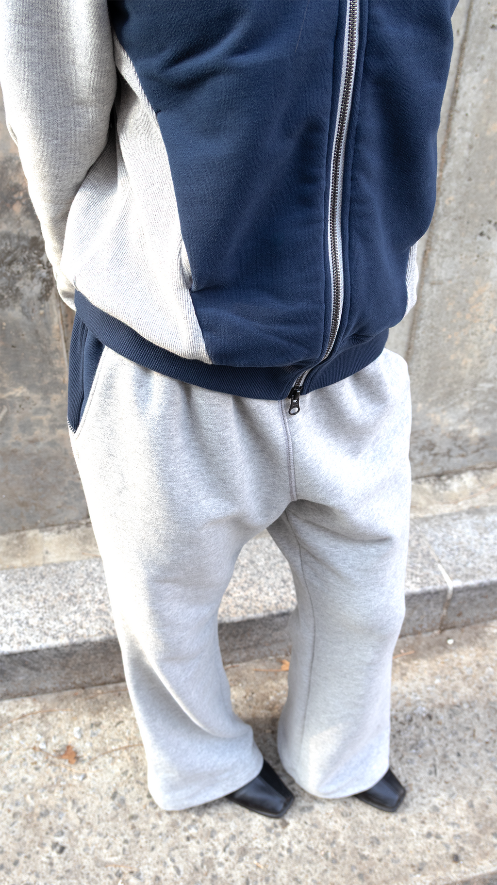Jin 00A Bootcut Trousers Cloud Grey/Maverick Blue