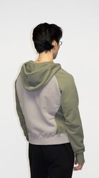 Jin 00A Hoodie Sage Green/Warm Grey