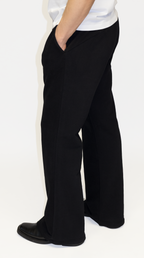 Jin 00A Bootcut Trousers Raven Black
