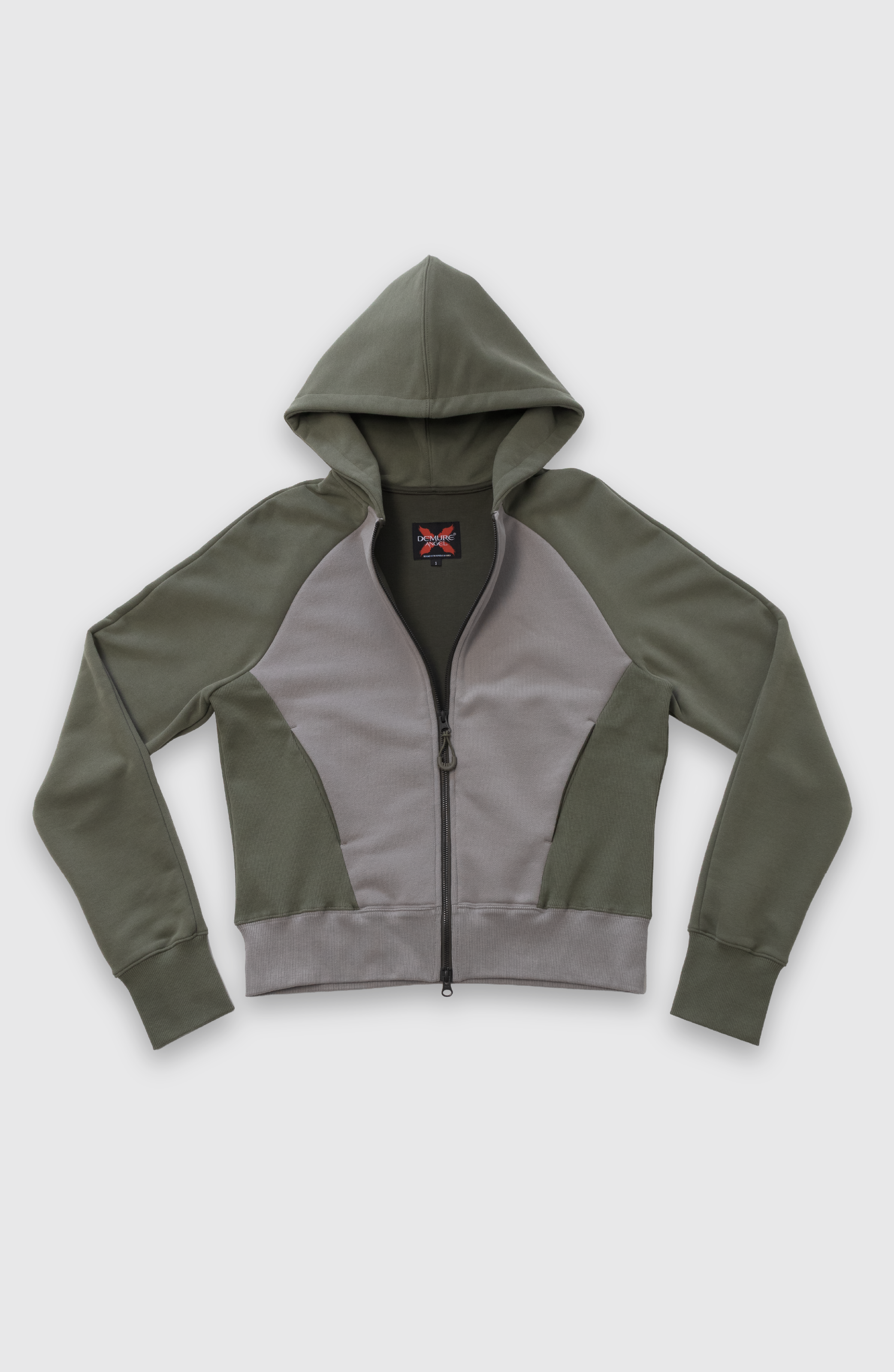 Jin 00A Hoodie Sage Green/Warm Grey